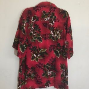 Vintage 80s Caribbean Blues 100% Rayon Shirt XL